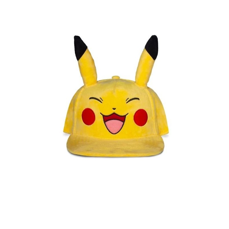 POKEMON - Pikachu Très Heureux - Casquette Novelty Plush
