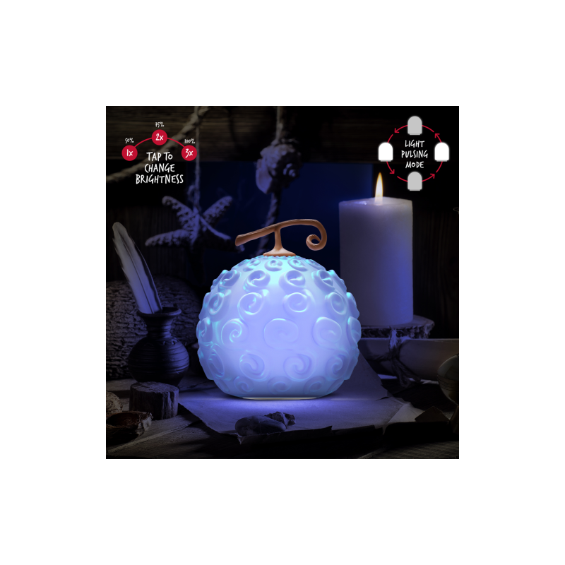 ONE PIECE NETFLIX - Fruit GumGum - Lampe SquishyGlo Rechargeable 15cm
