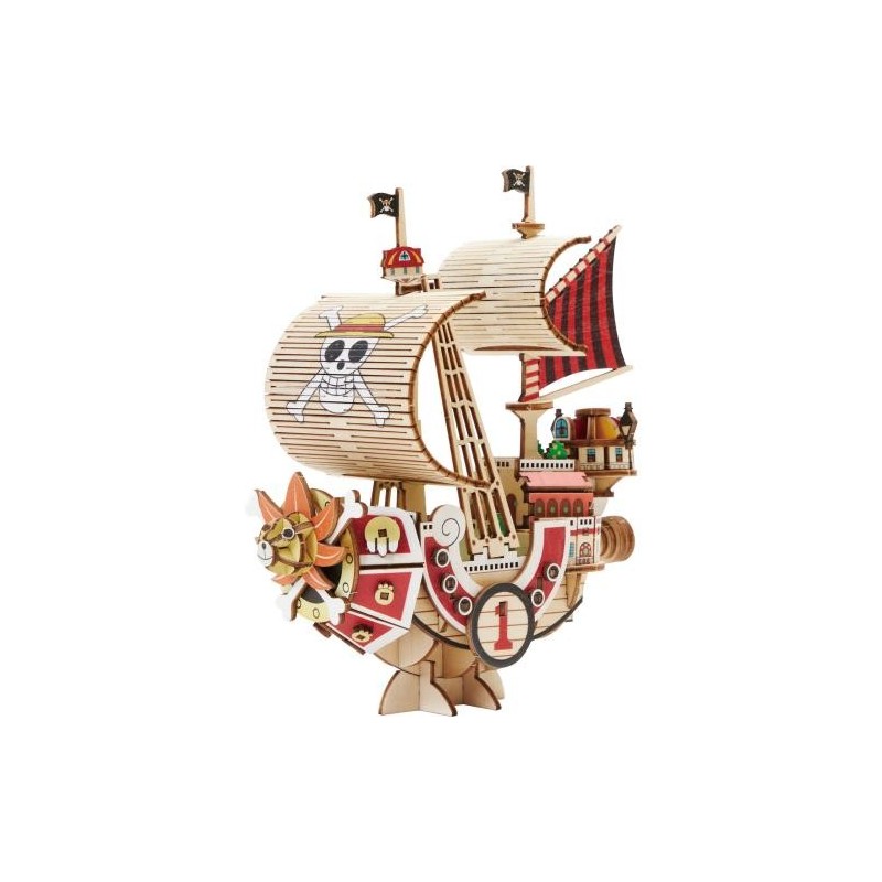 ONE PIECE - Thousand Sunny - Wood Model Kit 13.2x6.4x14.5cm