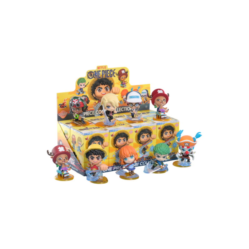 ONE PIECE - Netflix - Assort. 8 Figurines Cosbi 8cm BLIND BOX