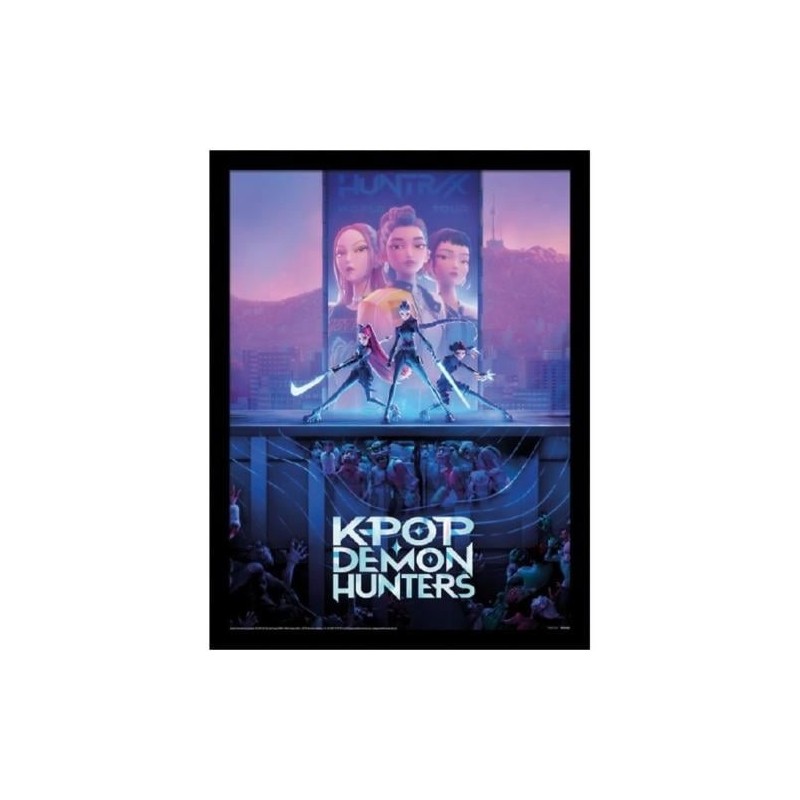 K-POP DEMON HUNTERS - Key Art - Impression Encadrée 45x35cm