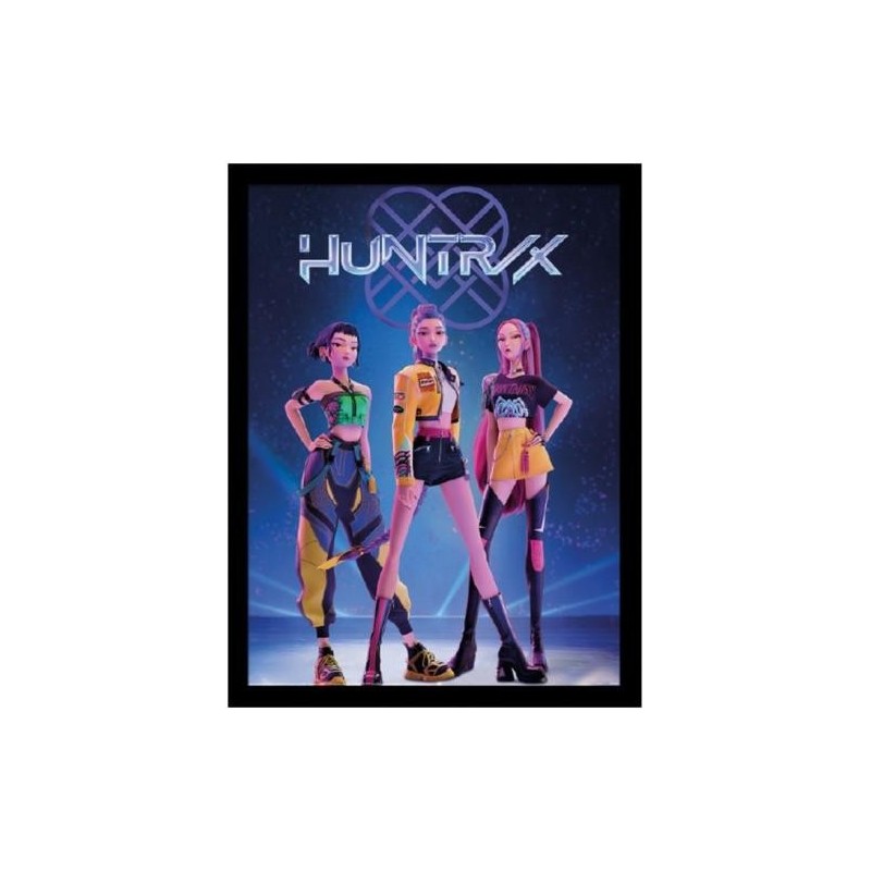 K-POP DEMON HUNTERS - Huntrix - Impression Encadrée 45x35cm
