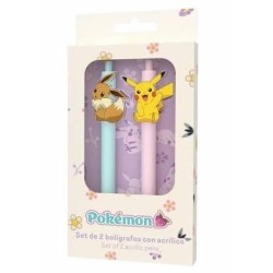 POKEMON - Collection Flower - Set de 2 Stylos à Bille