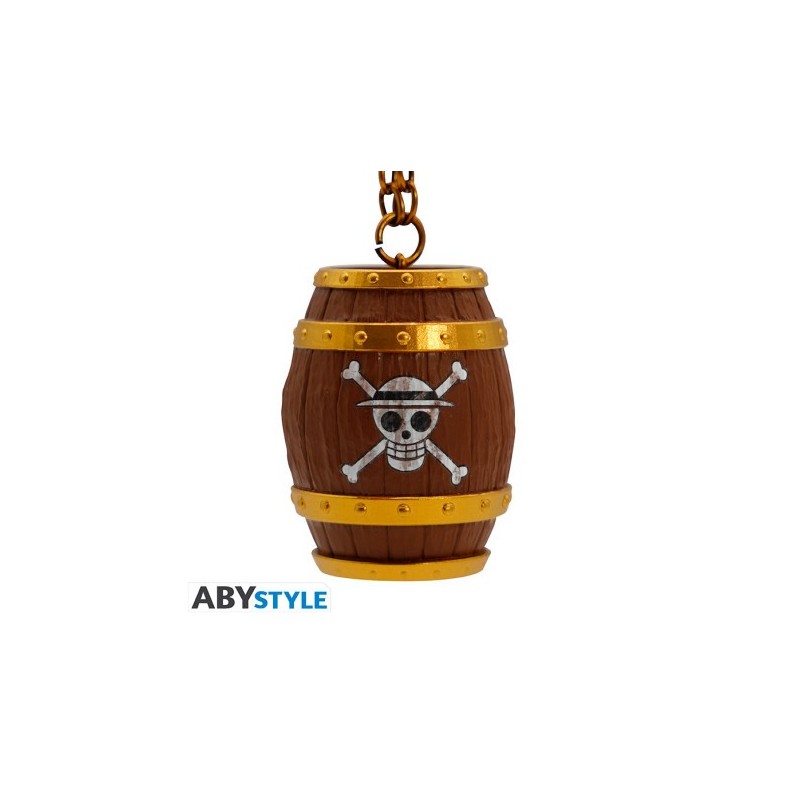 ONE PIECE - Porte-clés 3D - Tonneau X4