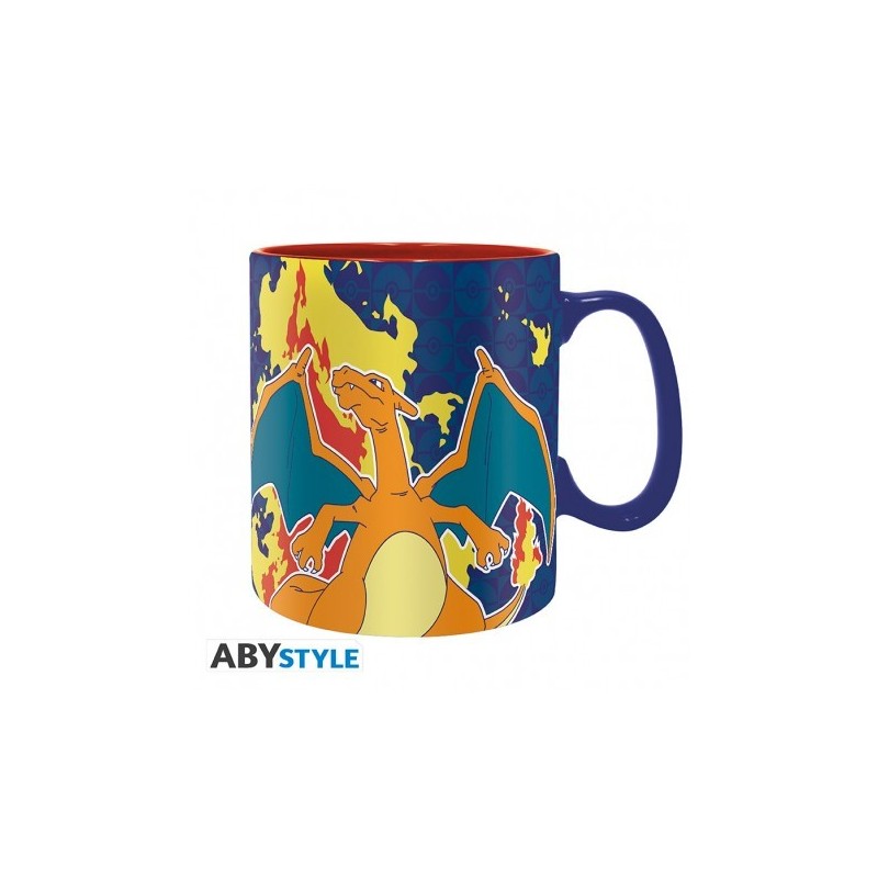 POKEMON - Mug - 460 ml - Dracaufeu effet métal - boite carton x2 79