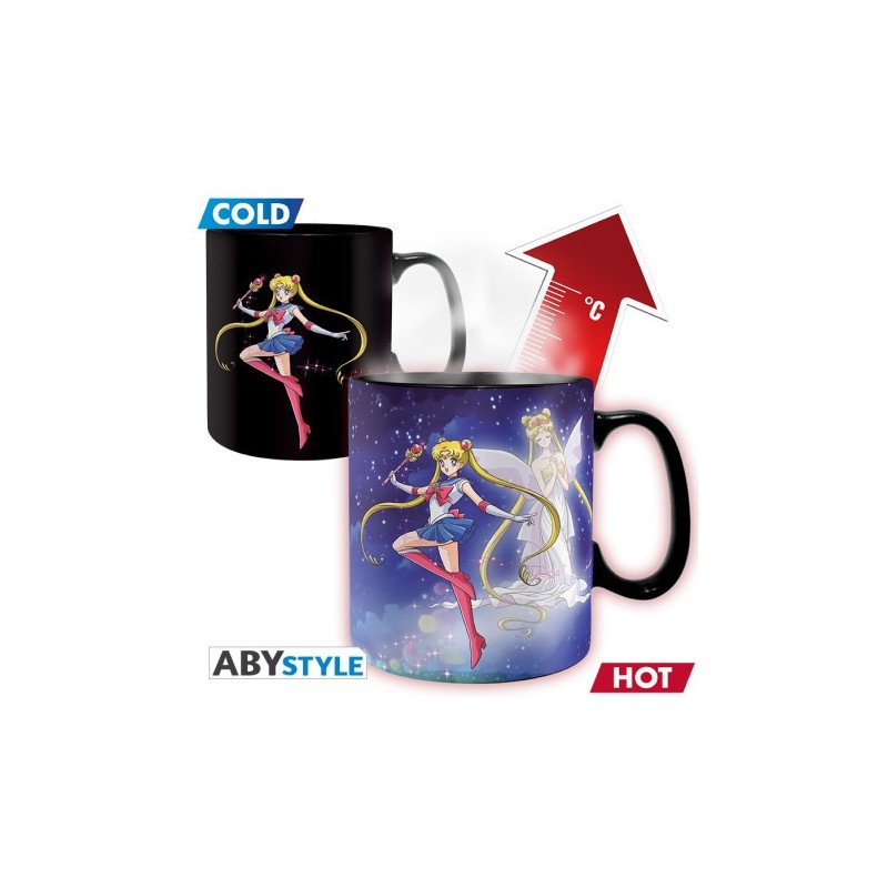 SAILOR MOON  - Mug Heat Change - 460ml - Sailor & Chibi - carton x2