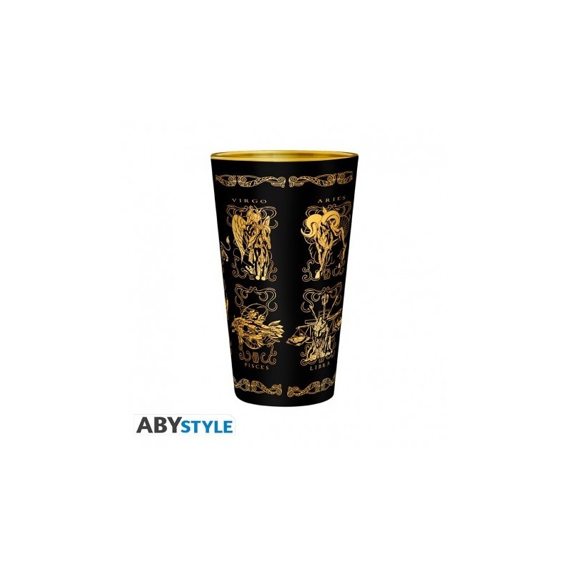 SAINT SEIYA - Verre XXL Premium  - 400 ml - Armures d'or  boîte x2