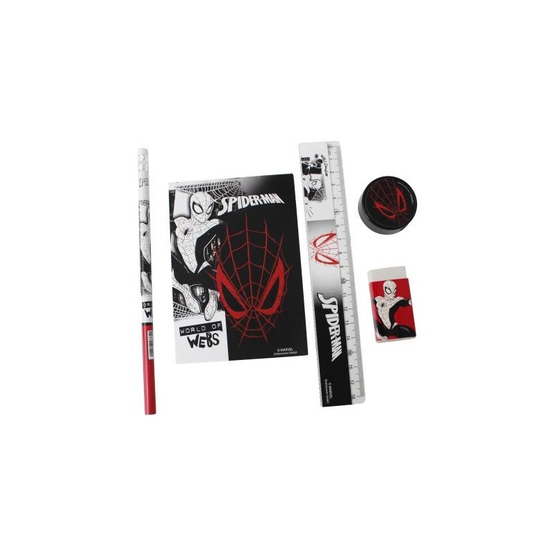 SPIDER-MAN - Set de Papeterie - 5pc.