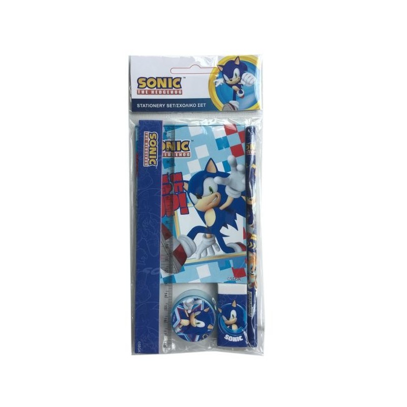 SONIC - Set de Papeterie - 5pc.