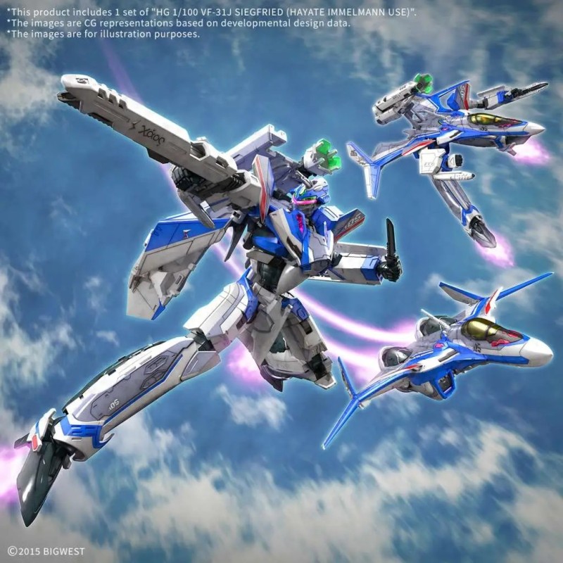 HG VF-31J SIEGFRIED HAYATE IMMELMANN USE