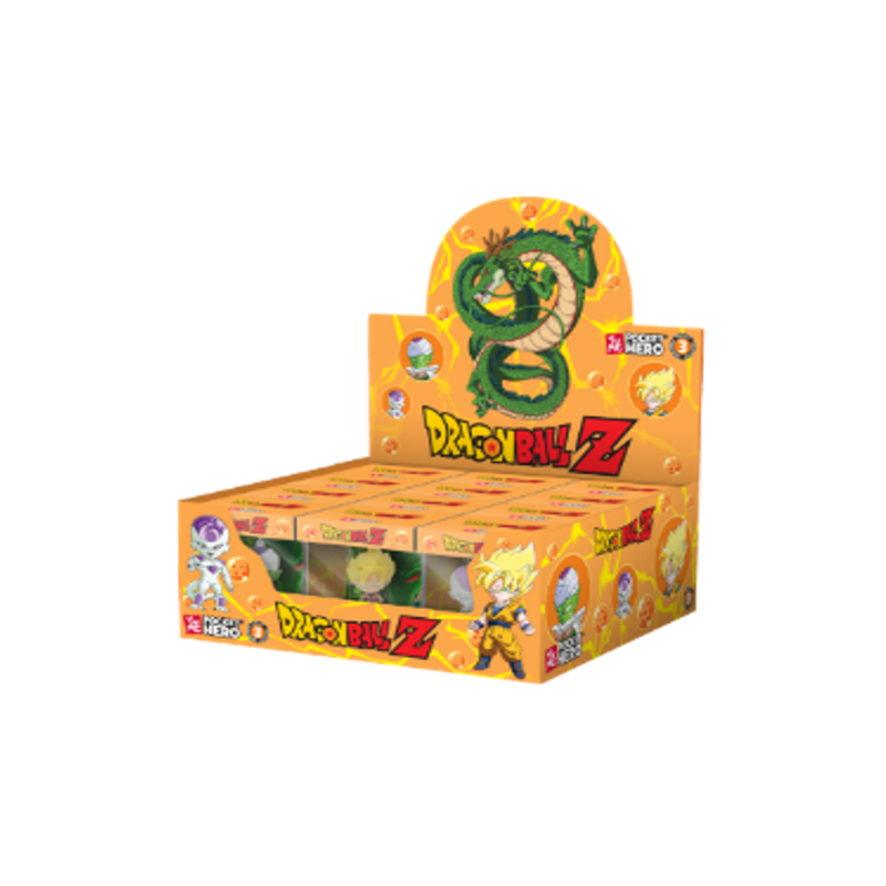 DRAGON BALL Z - Pocket Hero - Assort. 12 Porte-Clés WINDOW BOX 6-7cm