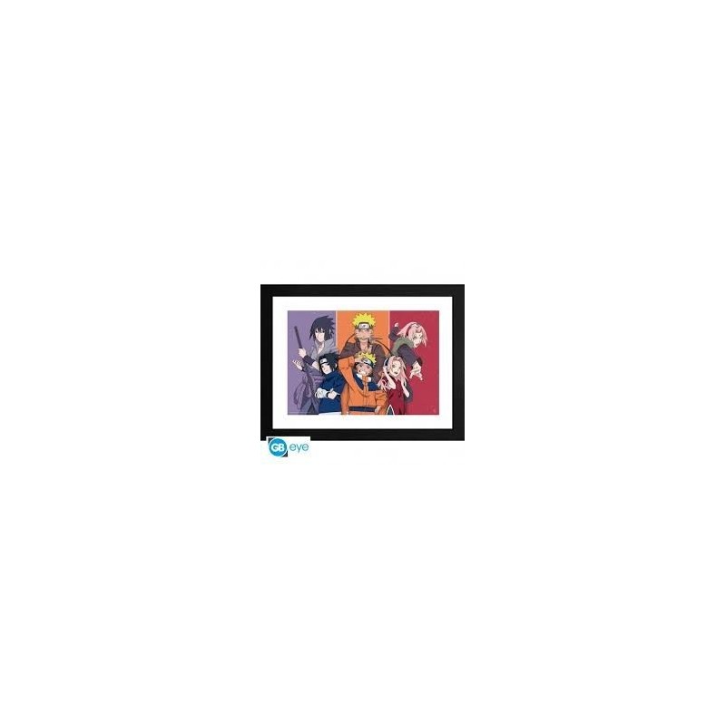 Naruto Shippuden framed print "Adults and children"