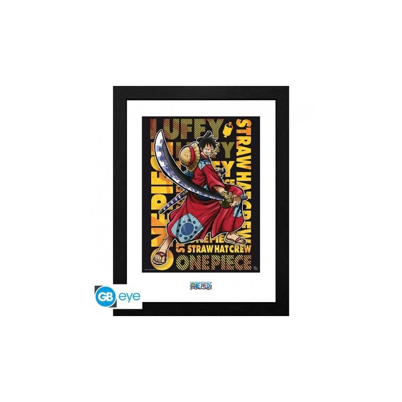 One piece framed print "Luffy in Wano Artwork"