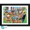 One piece framed print "Hot-dog party"
