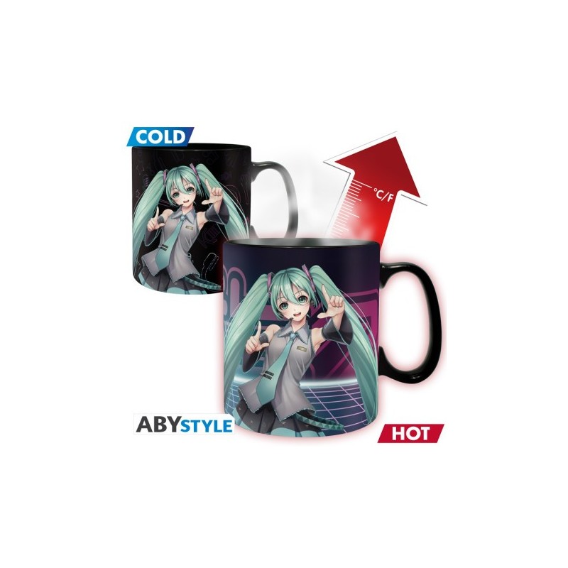 HATSUNE MIKU - Mug Heat Change - 460 ml - Hatsune Miku x2