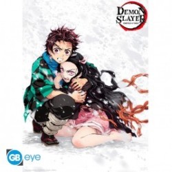 DEMON SLAYER - Poster Chibi 52x38 - Tanjiro & Nezuko Neige