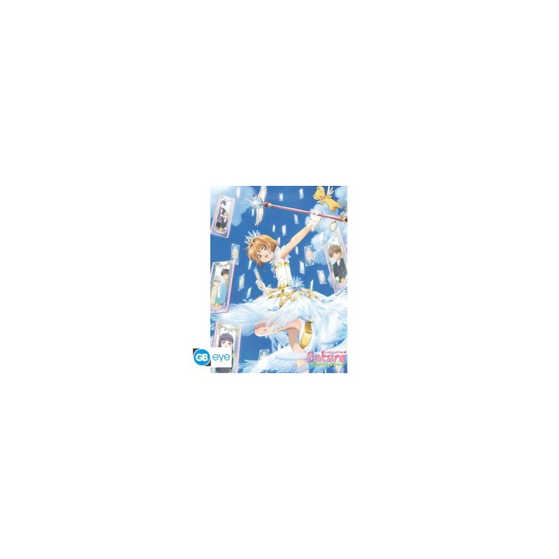CARDCAPTOR SAKURA - Poster Chibi 52x38 - Sakura & Cartes
