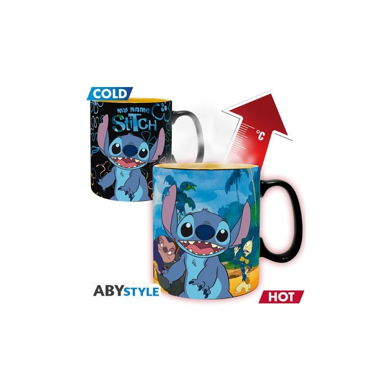 DISNEY - Mug Heat Change - 460 ml - Lilo & Stitch - boîte x2