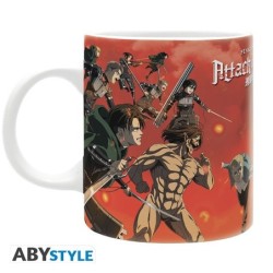 ATTACK ON TITAN - Mug - 320 ml - Scène de bataille - subli x2*
