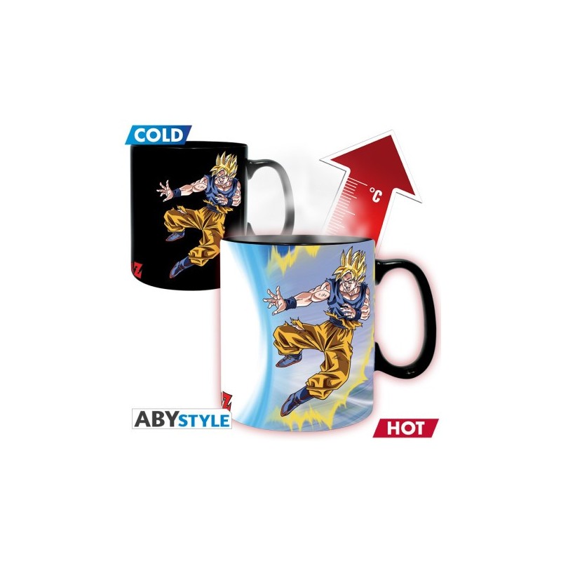 DRAGON BALL - Mug Heat Change - 460 ml - DBZ/ GokuVSBuu- carton x2