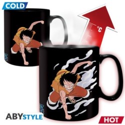 ONE PIECE - Mug Heat Change - 460 ml - Luffy&Ace - Boîte carton x2