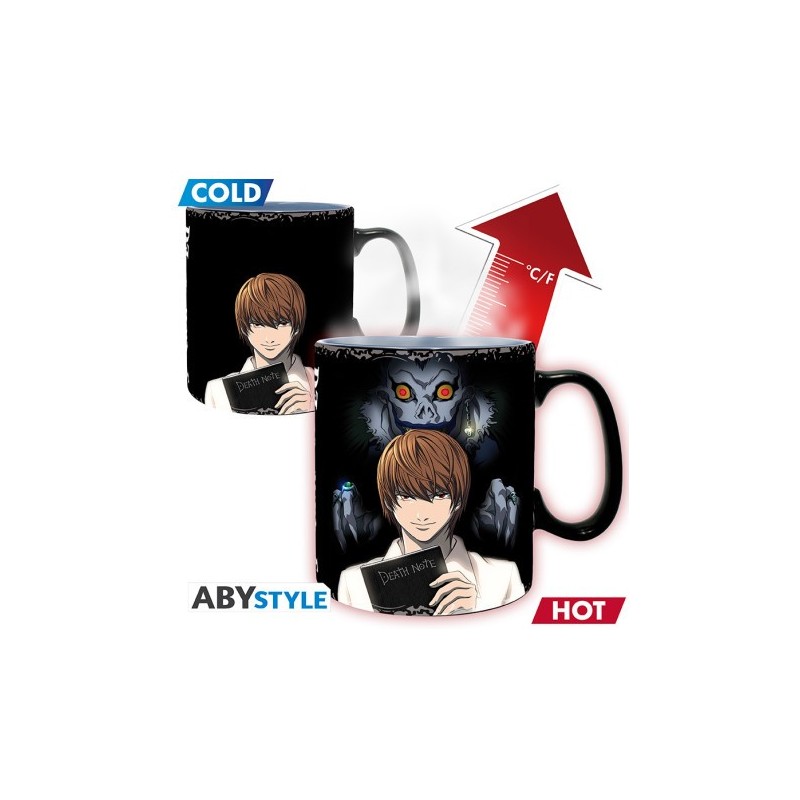 DEATH NOTE - Mug Heat Change - 460 ml - Kira & L Boîte CARTON x2
