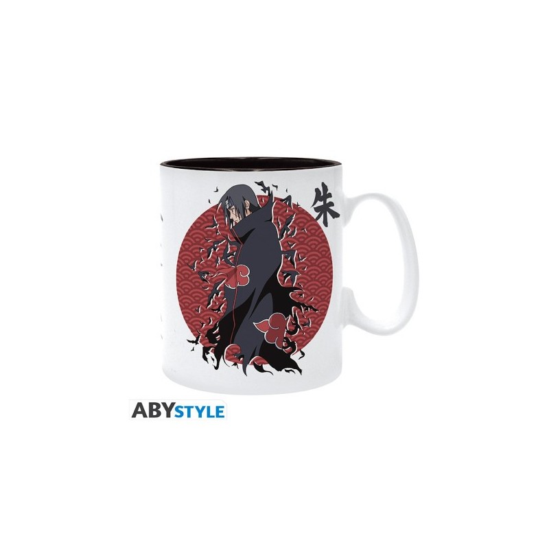 NARUTO SHIPPUDEN - Mug - 460 ml - Itachi Uchiwa - subli - boîte x2