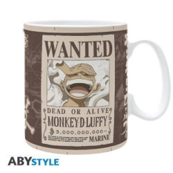 ONE PIECE - Mug - 460 ml - "Luffy Wanted" - subli - boîte x2