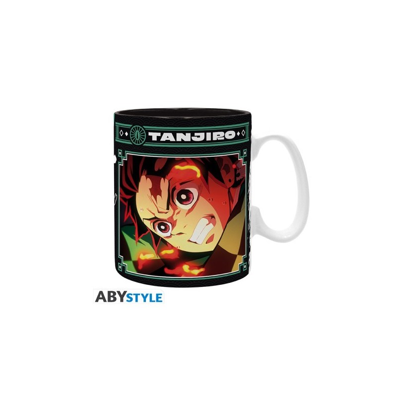 DEMON SLAYER - Mug - 460 ml - Tanjiro noir & vert S2 - subli -boîtex2