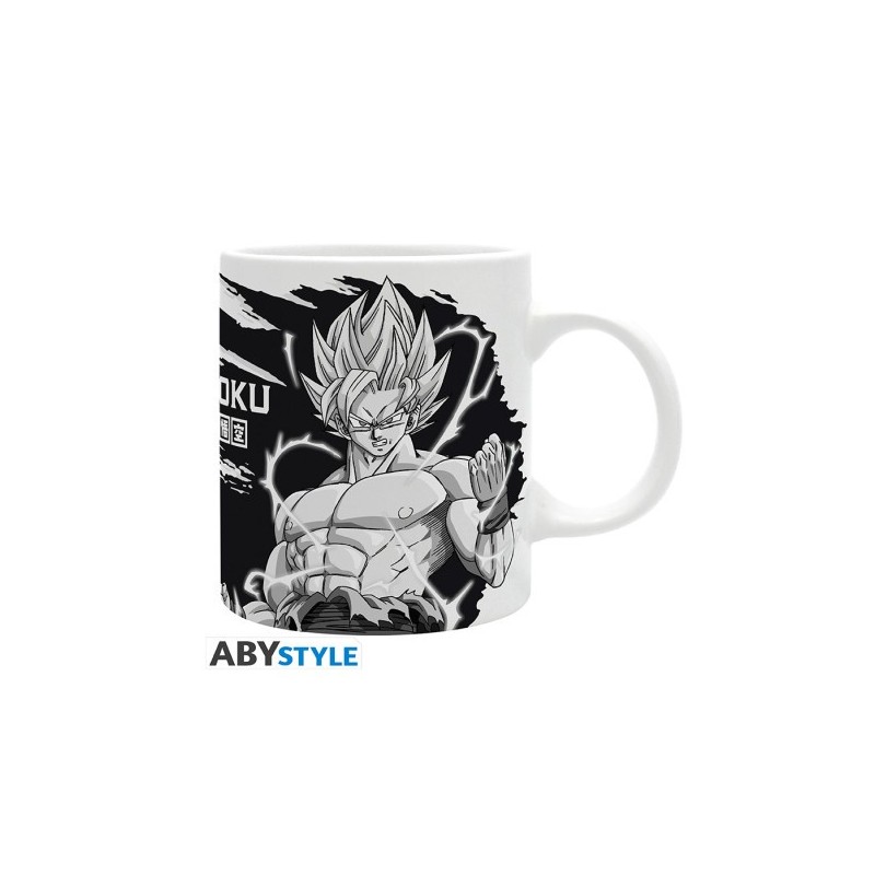 DRAGON BALL - Mug - 320 ml - DBZ/Goku N&B - subli - avec boîte x2