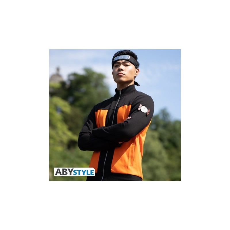 NARUTO SHIPPUDEN - Veste réplique - "Naruto" homme orange/noir - XL