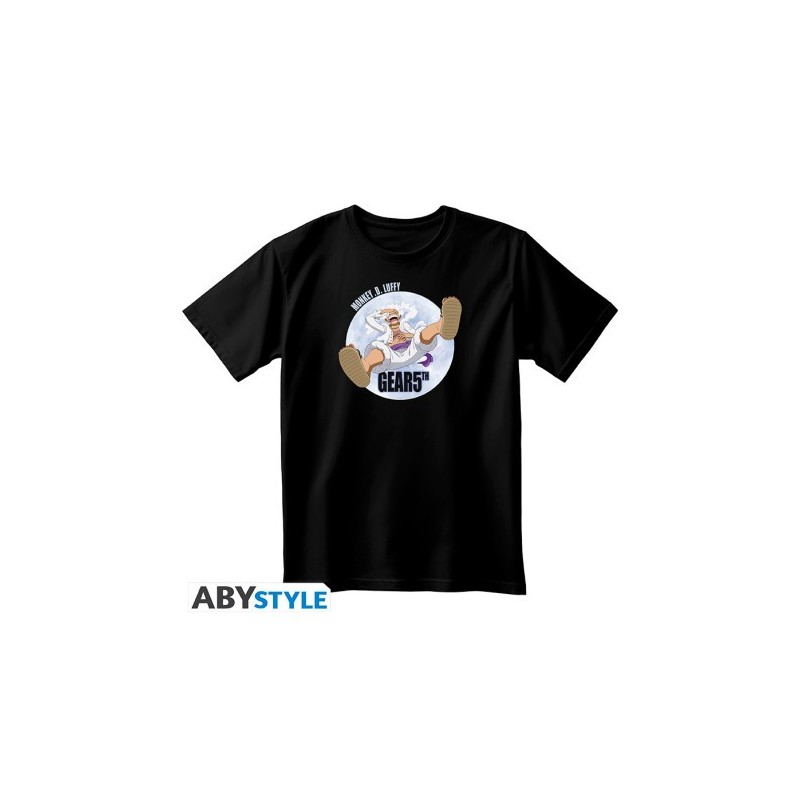 ONE PIECE - T-shirt noir unisexe - Gear 5th - Taille : Extra Large