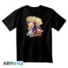 DRAGON BALL - T-shirt noir unisexe - Saiyans - Taille : Medium