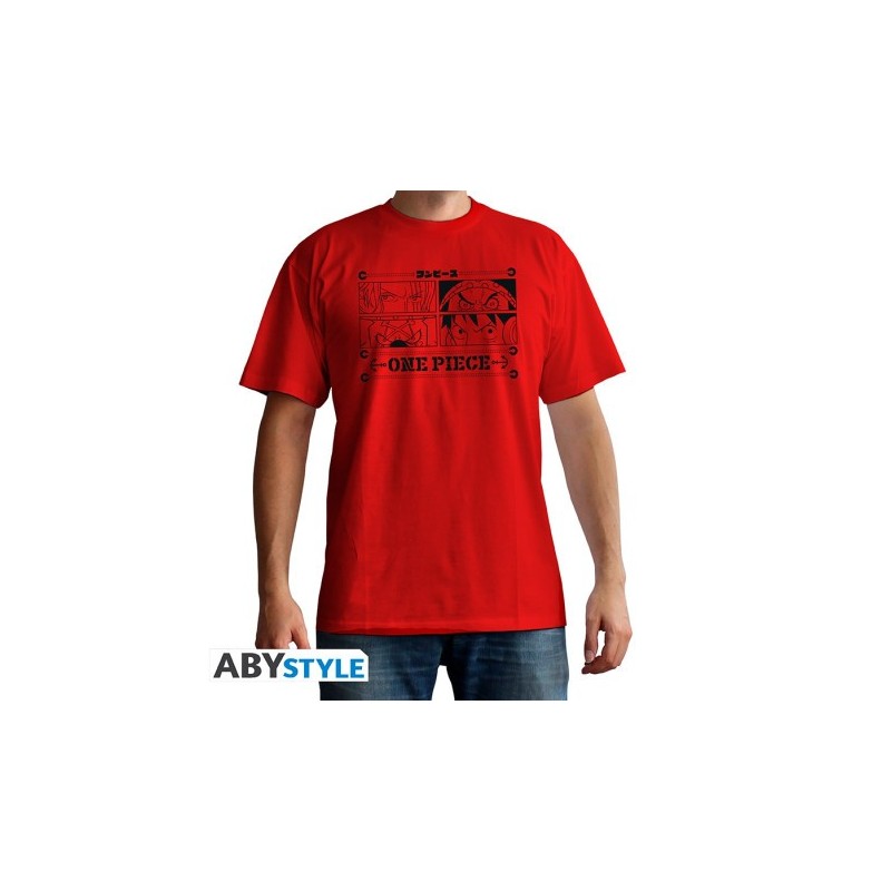 ONE PIECE - T-shirt rouge - 4 Empereurs - Taille : Small