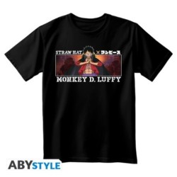 ONE PIECE - T-shirt noir unisexe - Monkey D. Luffy - Taille : Extra S