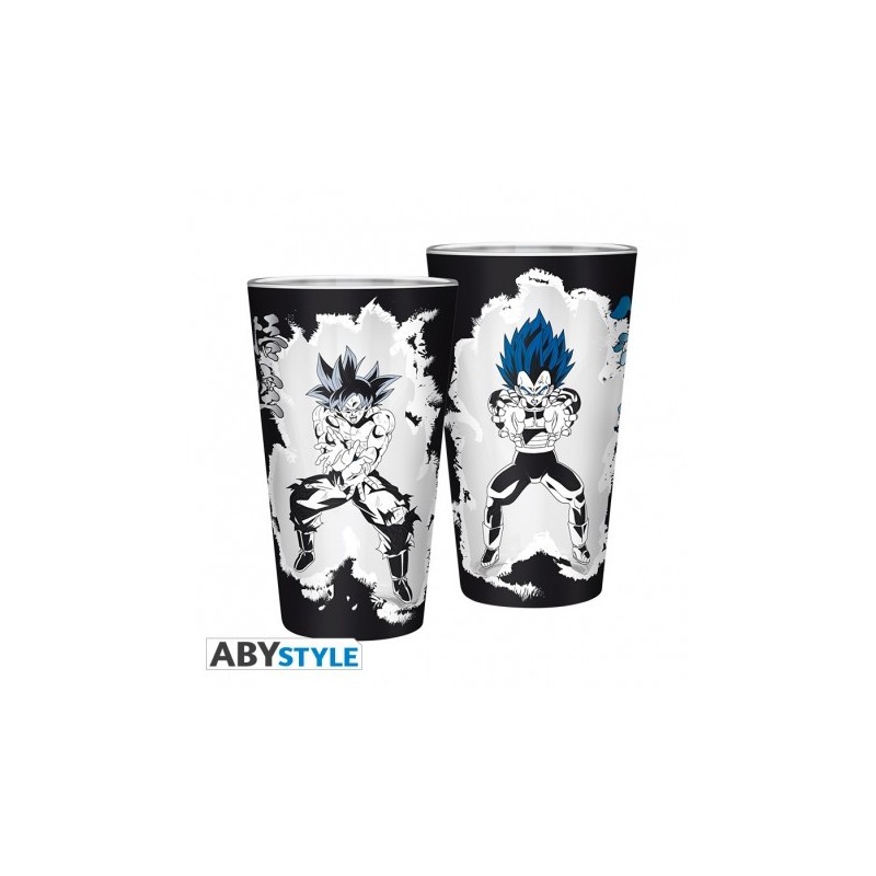 DRAGON BALL SUPER - Verre XXL Premium -400 ml- Goku/Vegeta - boîte x2