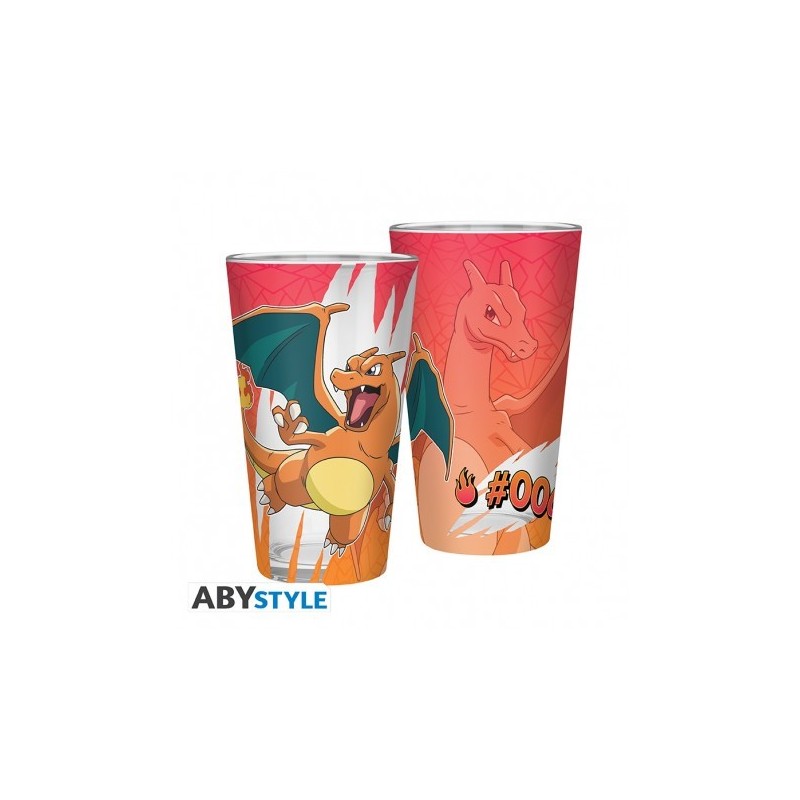 POKEMON - Verre XXL Premium - 400 ml - Dracaufeu - x2