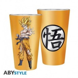 DRAGON BALL - Verre XXL Premium - 400 ml - Goku Saiyan - boîte x2