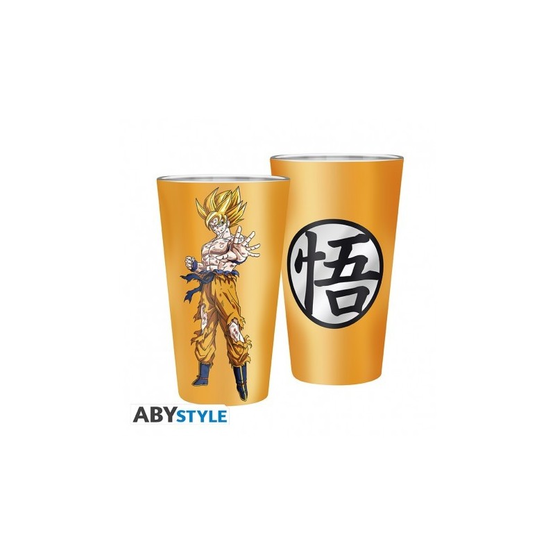 DRAGON BALL - Verre XXL Premium - 400 ml - Goku Saiyan - boîte x2