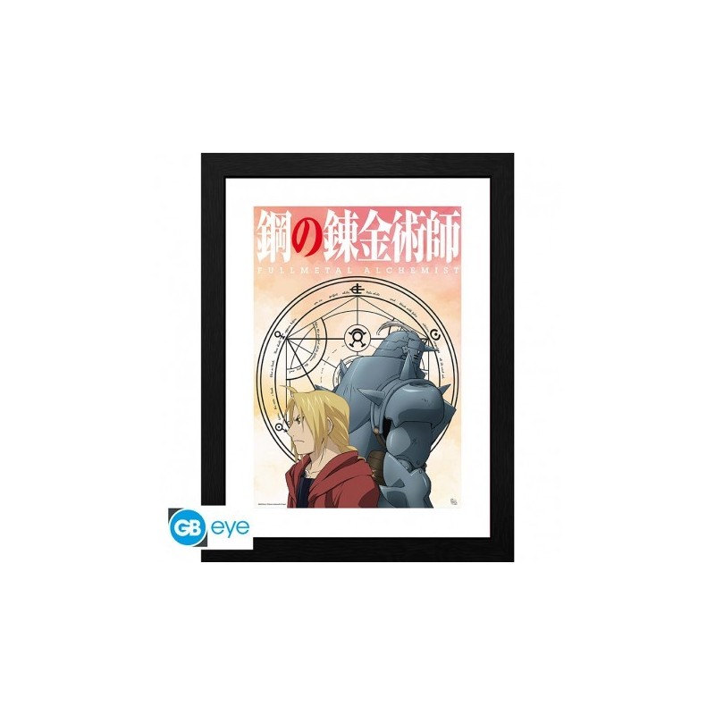 FULLMETAL ALCHEMIST - Tirage encadré "Les frères Elric" (30x40) x2