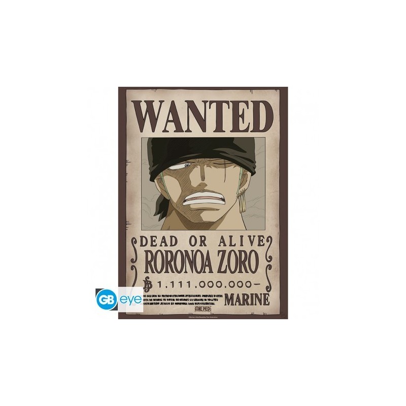 ONE PIECE - Poster Chibi 52x38 - Wanted Zoro Wano