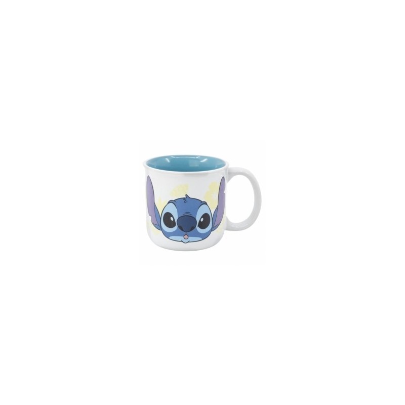 CERAMIC BREAKFAST MUG 14 OZ IN GIFT BOX STITCH PALMS